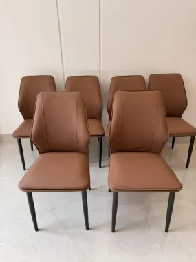Bộ Bàn Ghế Ăn Mặt Đá – Ghế Da Cao Cấp Cho Không Gian Hiện Đại